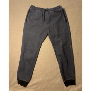 UNRL High Street Joggers Mens XL Heathered Gray Zip Pockets Drawstring